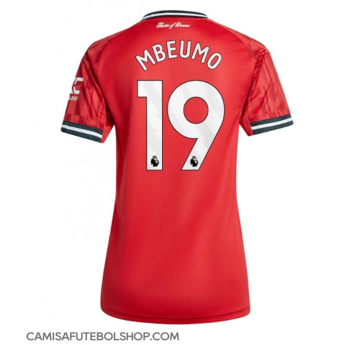 Camisa de time de futebol Manchester United Bryan Mbeumo #19 Replicas 1º Equipamento Feminina 2025-26 Manga Curta